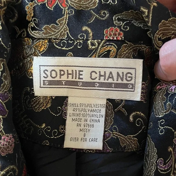 Vintage Floral Brocade Blazer Dress - Picture 2 of 5